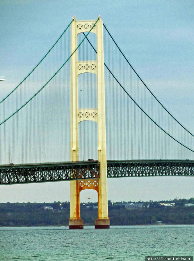 Мост Макинак — один из самых-самых-самых мостов в мире Макино-Сити, CША
