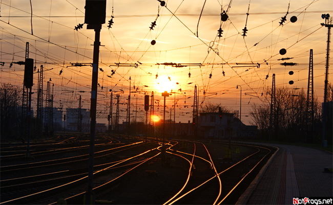 Восход на братиславском главном вокзале Будапешт, Венгрия