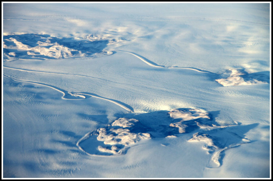 Гренландия и Лабрадор - вид сверху Гренландия