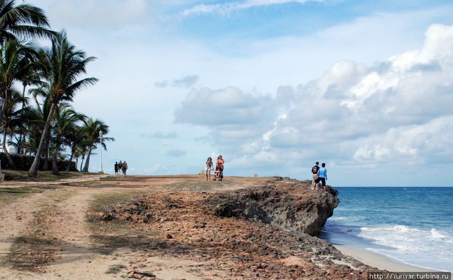 Коралловые выходы на пляже в Варадеро Куба