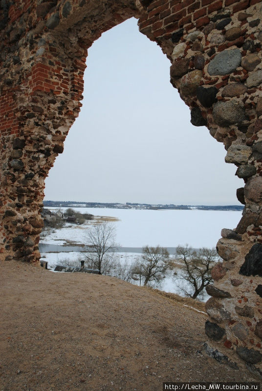 Вид с замка на Лузденские озера Лудза, Латвия