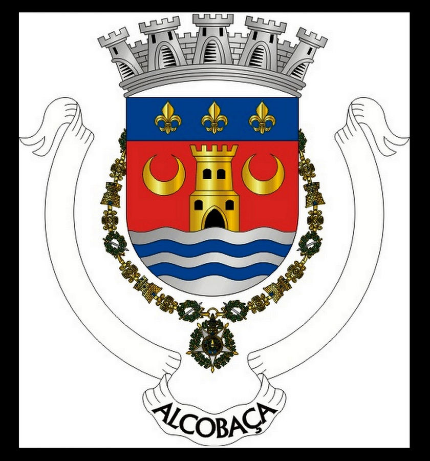 Герб города. Алкобаса, Португалия