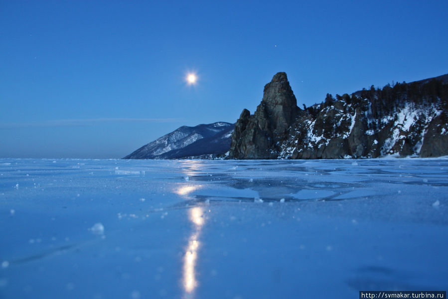 В предрассветный час озеро Байкал, Россия