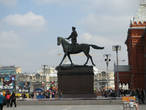 Памятник Георгию Константиновичу Жукову работы скульптора В. М. Клыкова был установлен в Москве на Манежной площади 8 мая 1995 года в честь 50-летия победы в Великой Отечественной войне.