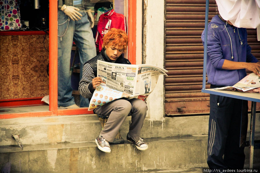Колоритный парень. Катманду, Непал