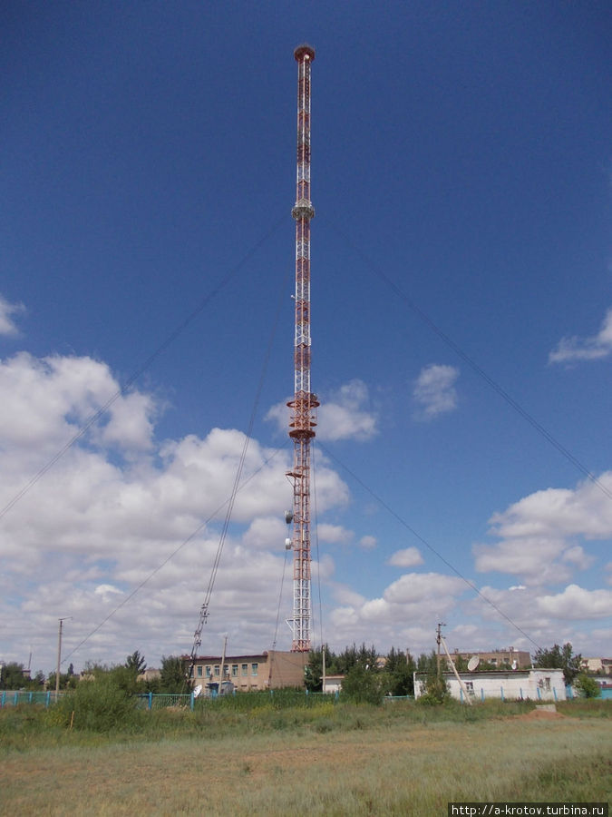 Телевышка у ж.д.вокзала Аркалык, Казахстан