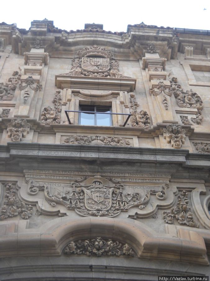 Фрагмент фасада церкви Саламанка, Испания