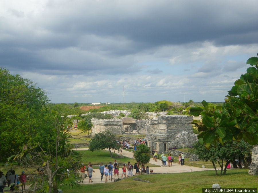 Тулум -город крепость Тулум, Мексика