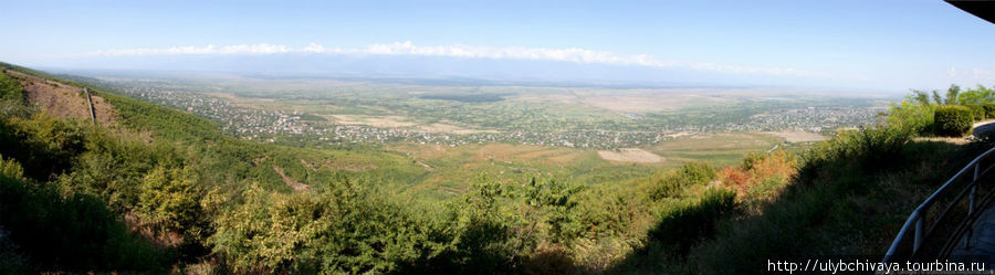 Вид на Алазанскую долину Сигнахи, Грузия