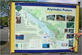 Карта с указанием всех достопримечательностей в округе озера Ллин Падарн.