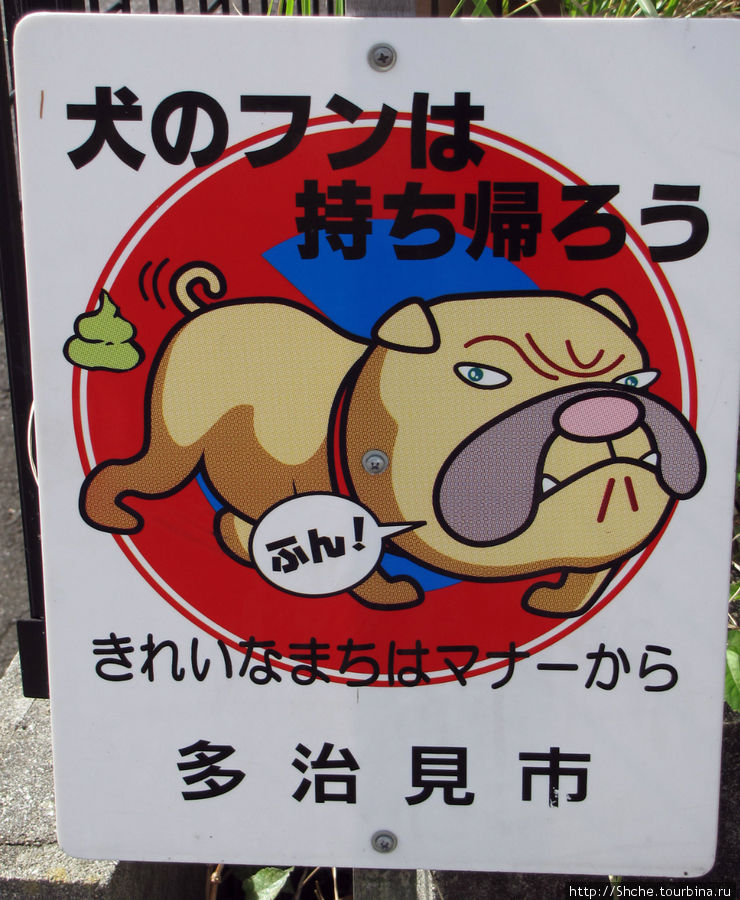 это про выгул собак Япония