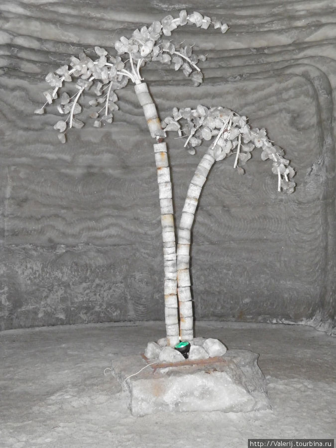 Пальма из соли Соледар, Украина