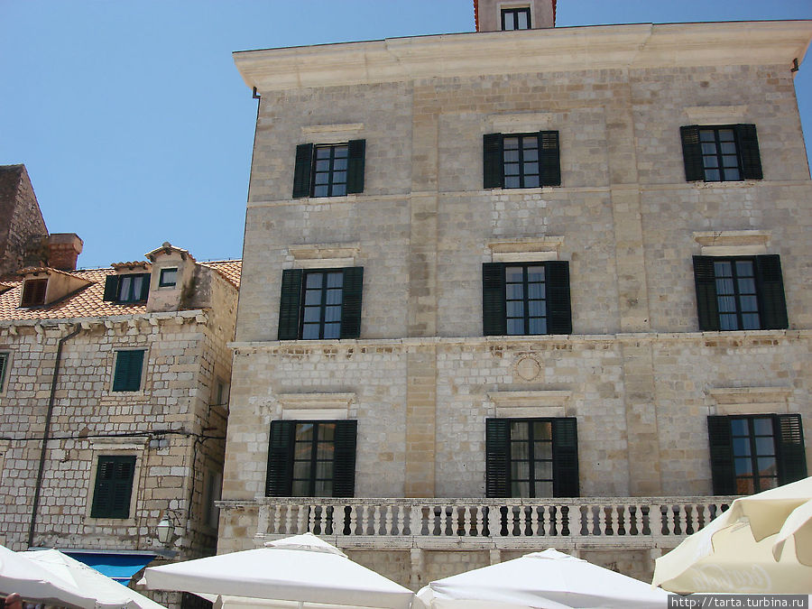 Балконы были только в домах зажиточных горожан Дубровник, Хорватия