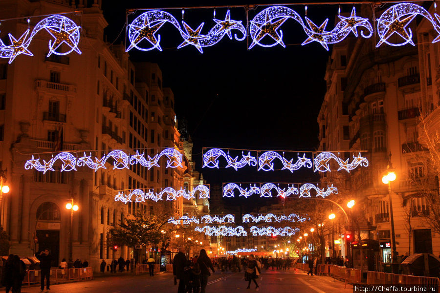 Новогоднее ощущение от Валенсии Валенсия, Испания