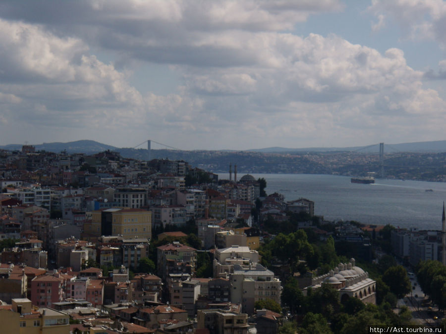 Виды на Стамбул с высоты Галатской башни.