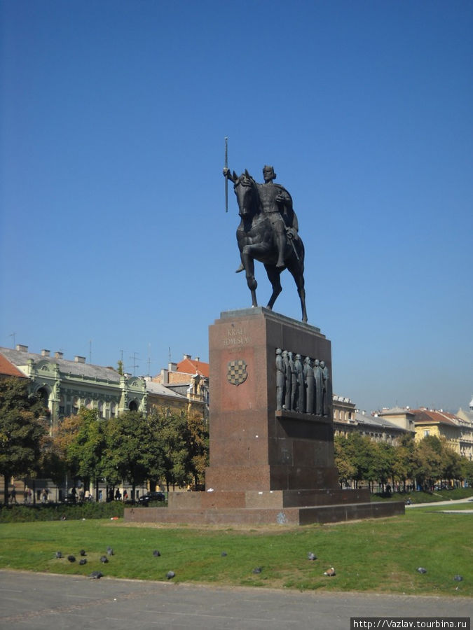 Памятник и площадь Загреб, Хорватия