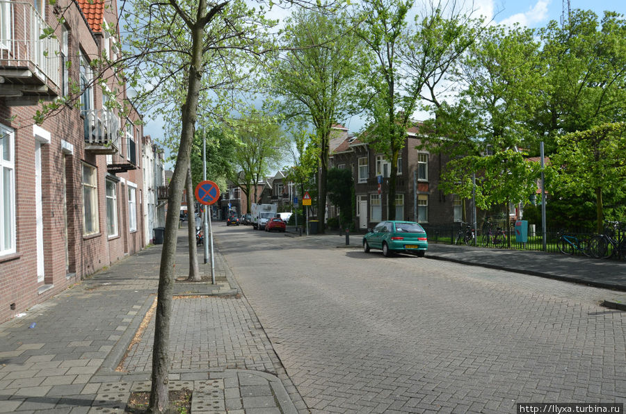 Тихий пригород Амстердама Заандам, Нидерланды