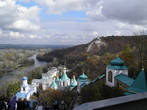 Панорама на долину Северского Донца с площадки храма.
