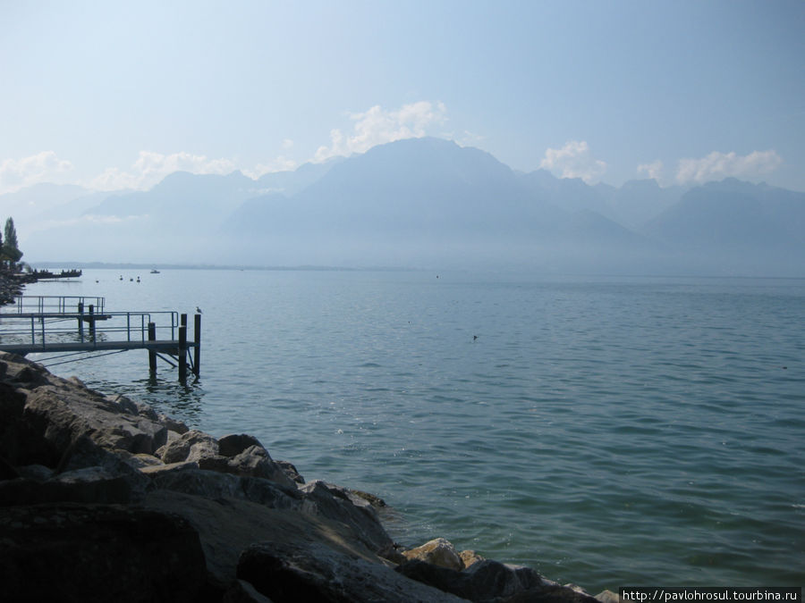 Женевское озеро Монтрё, Швейцария