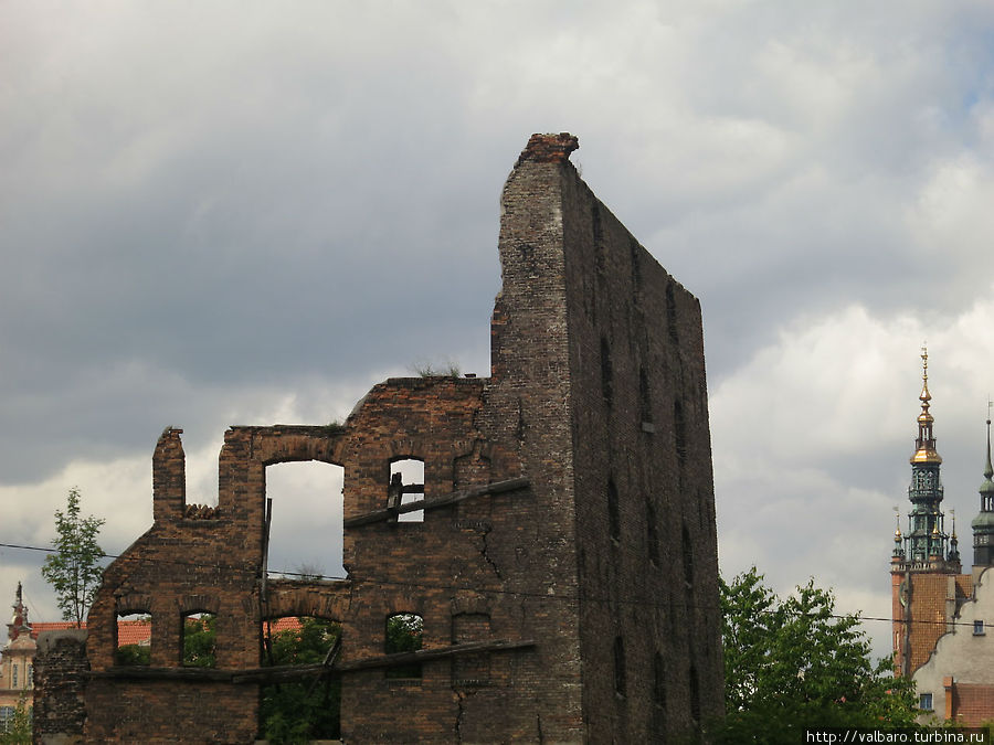 Живописные руины Гданьск, Польша