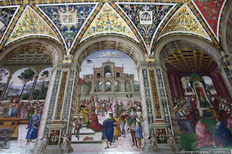 Цикл фресок о жизни и деяниях Энеа Сильвио Пикколомини, папы Пия II, в библиотеке Сиенского собора