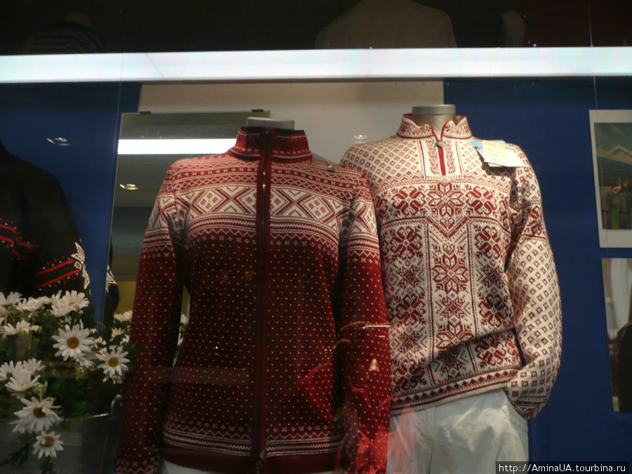 шикарная фирма Dale, выпускающая Lucekofta —  традиционные норвежские свитера Осло, Норвегия