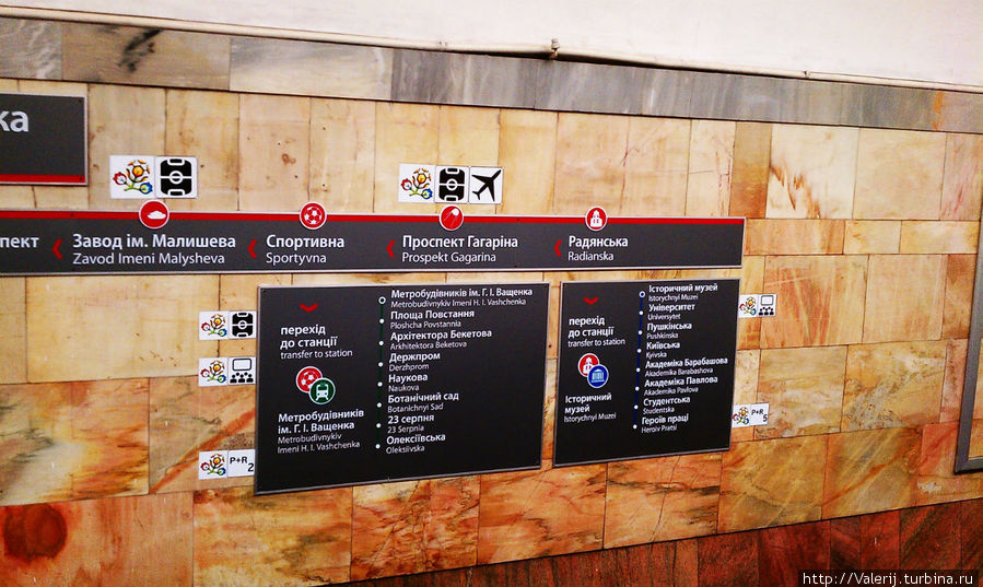 Мнемосхемы в метро Харьков, Украина Мнемосхемы в метро Харьков, Украина