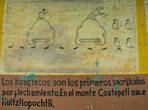 Первые воины стрелки из лука получают благословение на горе Коатепетл, где родился Уитсилопочтли