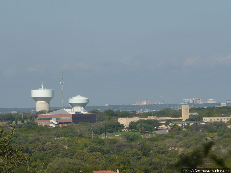 Вид на город со смотровой площадки Сан-Антонио, CША
