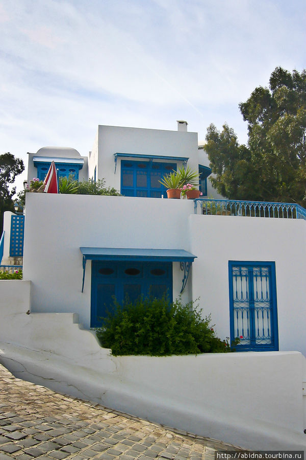 Бело-голубой город Туниса Сиди-Бу-Саид, Тунис