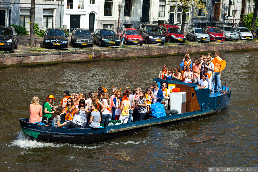 День королевы. Голландцы явно умеют отдыхать! Амстердам, Нидерланды