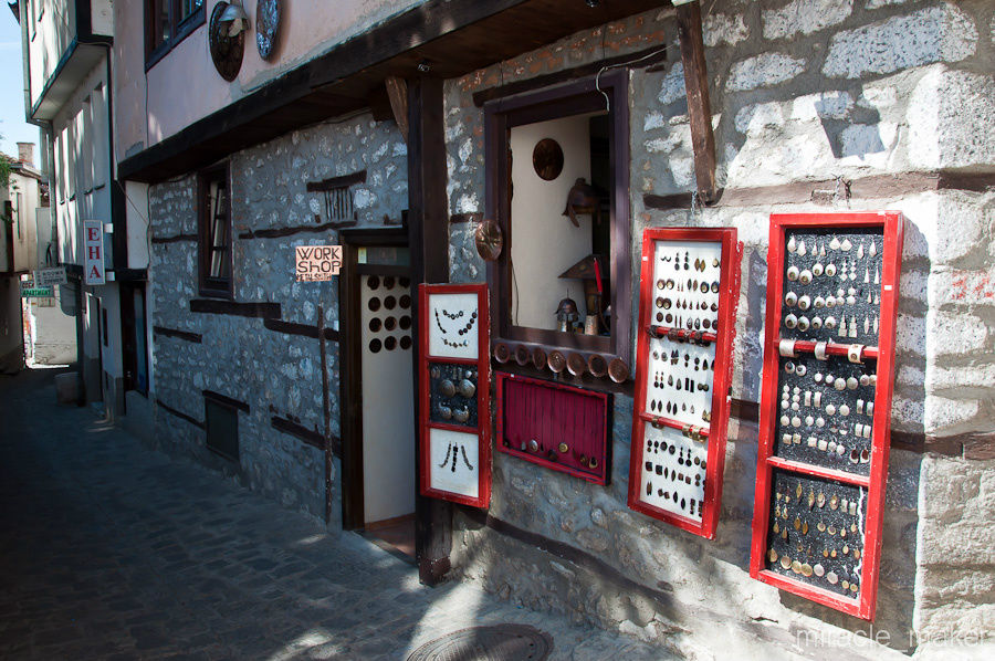 Сувенирная лавка hand-made. Охрид, Северная Македония