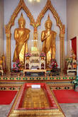 Золотые Будды и отпечаток стопы Будды