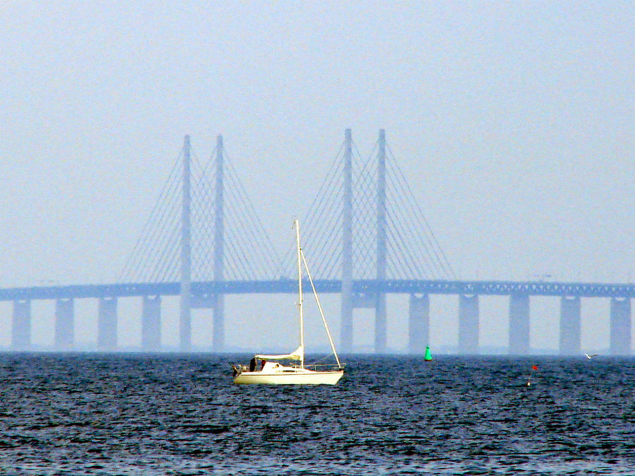 Эресунский мост Копенгаген, Дания