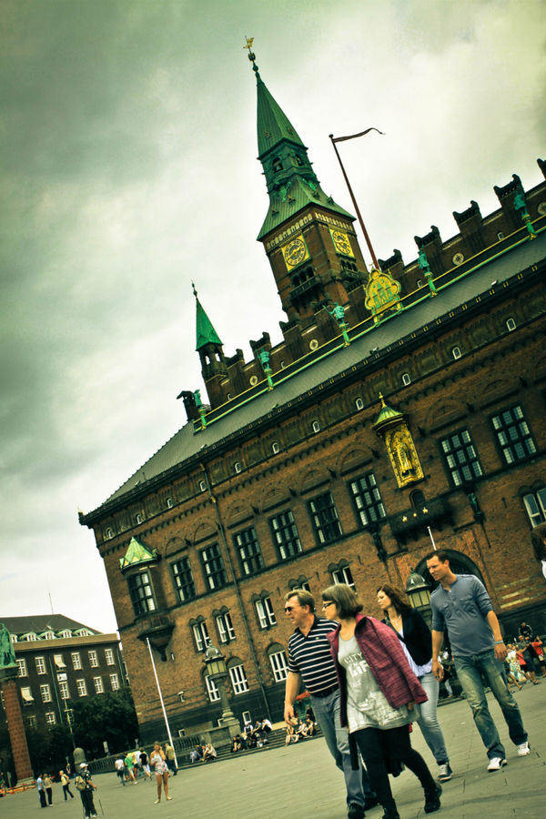 ратушная площадь Копенгаген, Дания