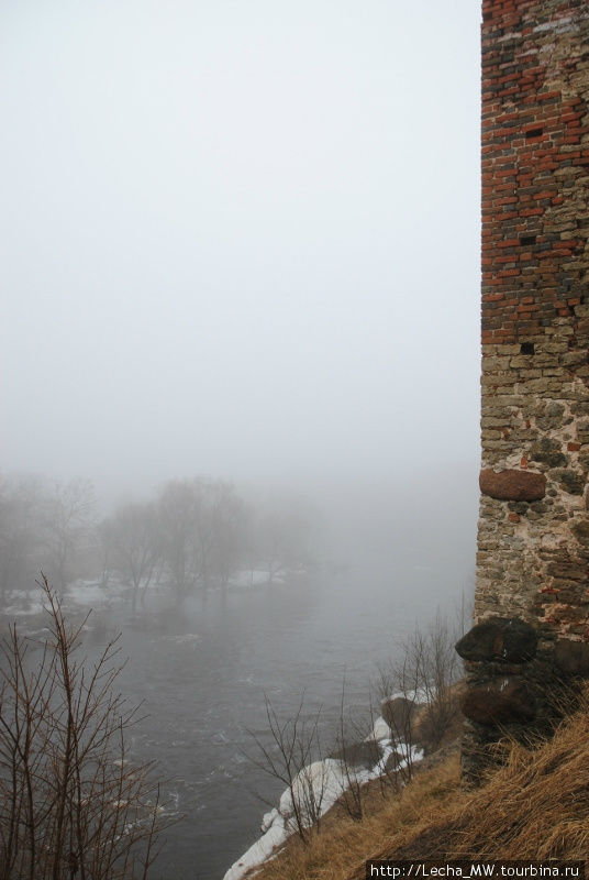 Вид на Мемеле от Старого замка Бауска, Латвия