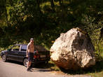 Камень, под которым нашли гильзы.2009г.