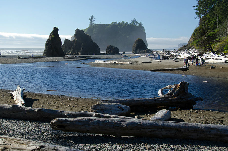 От озера Crescent до пляжа Ruby Beach Олимпик Национальный Парк, CША