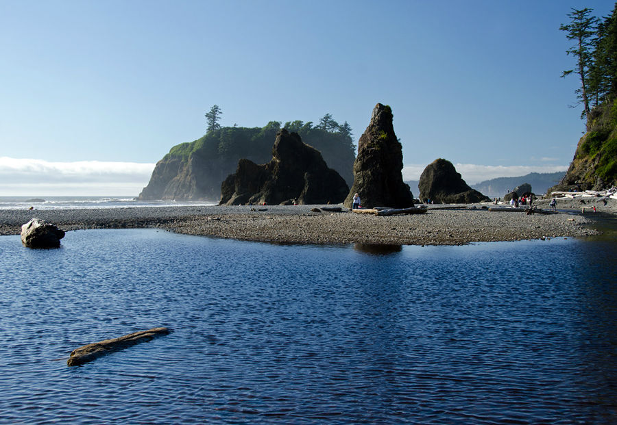 От озера Crescent до пляжа Ruby Beach Олимпик Национальный Парк, CША