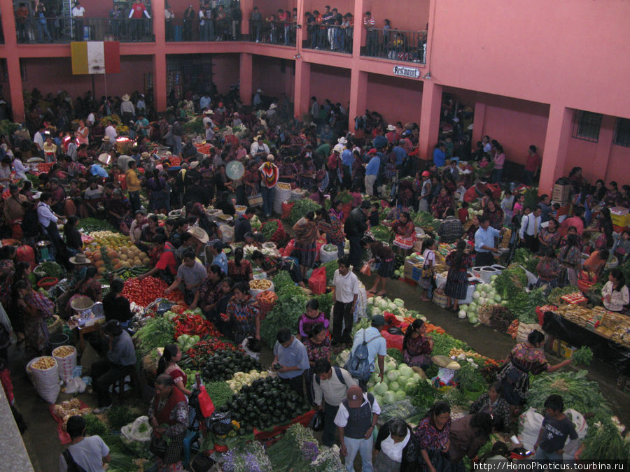Рынок в Чичикастенанго Сантьяго Атитлан, Гватемала