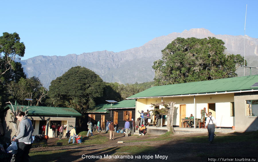 Мариакамба Хат — 2500 м Аруша Национальный Парк и гора Меру (4566м), Танзания