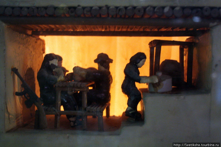 Макет подземной комнаты Ханой, Вьетнам