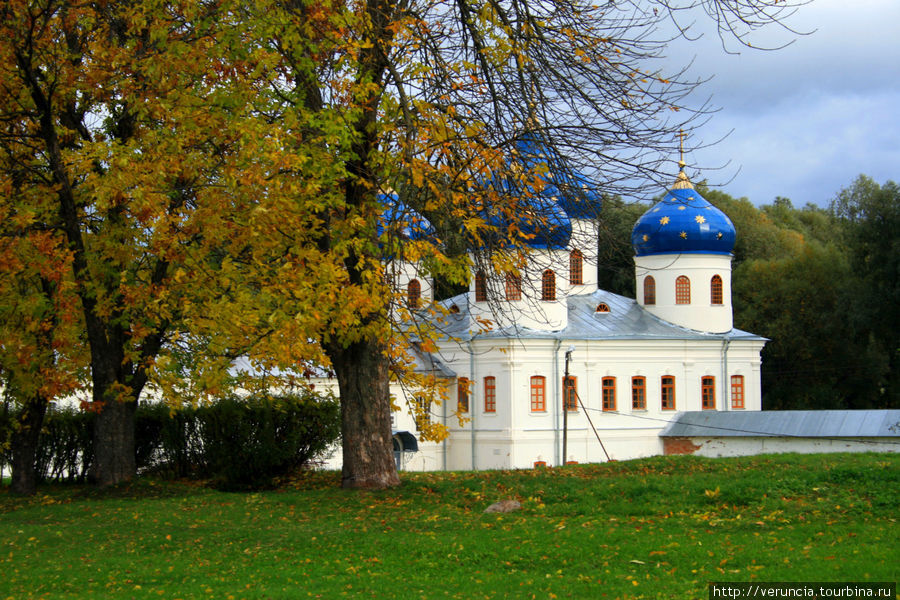 Купола Крестовоздвиженского собора Великий Новгород, Россия