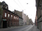 Улицы старой Риги,  дома разной высоты