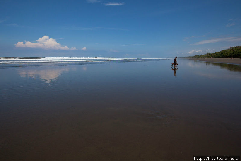 Утро одного пляжа Коста-Рика