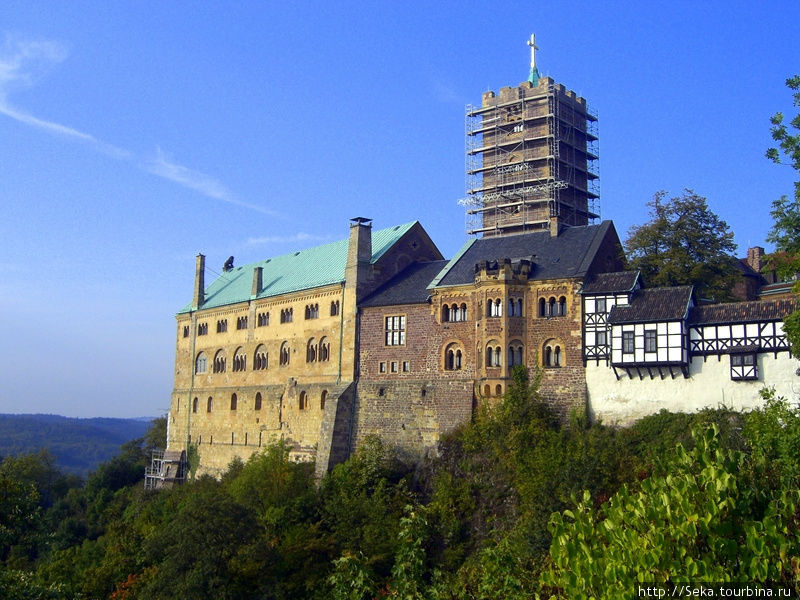 Вид на замок Айзенах, Германия