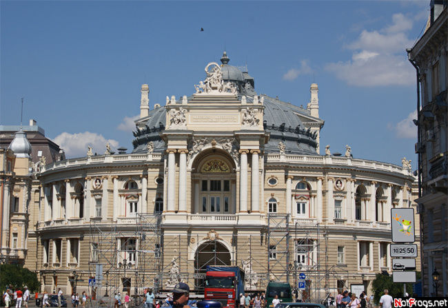 Великолепное здание оперного театра Одесса, Украина