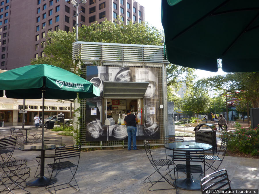 Уличное кафе — можно позавтракать Сан-Антонио, CША