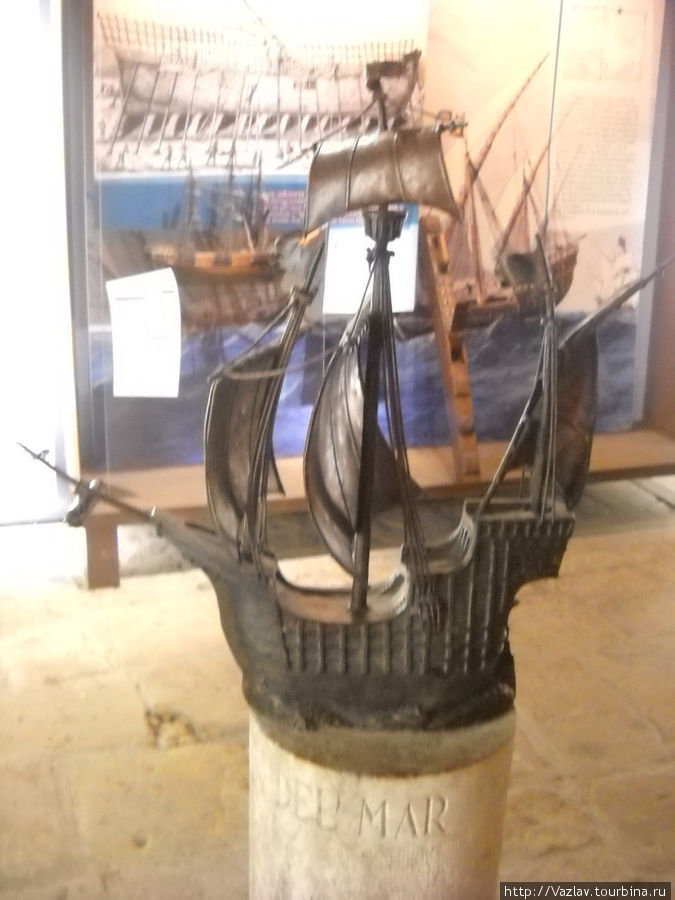 Макет каравеллы Сан-Себастьян, Испания