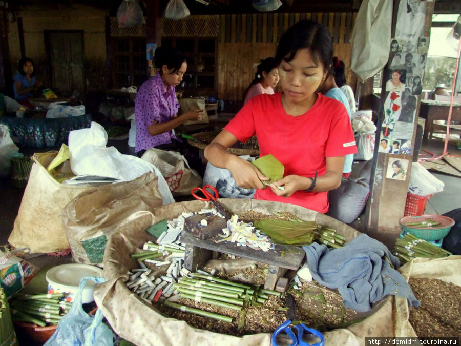 Табачная фабрика в Баго Багоу, Мьянма